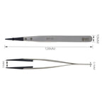 BEST BST-00 Straight Head Tweezers for Mobile Phone / Computer Repair, BST-00