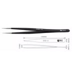 BEST BST-12 Precision Anti-static ESD Stainless Steel Tweezers, BST-12