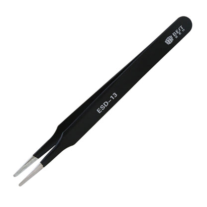 BEST BST-13 Precision Anti-static ESD Stainless Steel Tweezers, BST-13