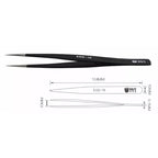 BEST BST-16 Precision Anti-static ESD Stainless Steel Tweezers, BST-16