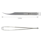 BEST BST-151SA Brushed stainless steel tweezers, BST-151SA