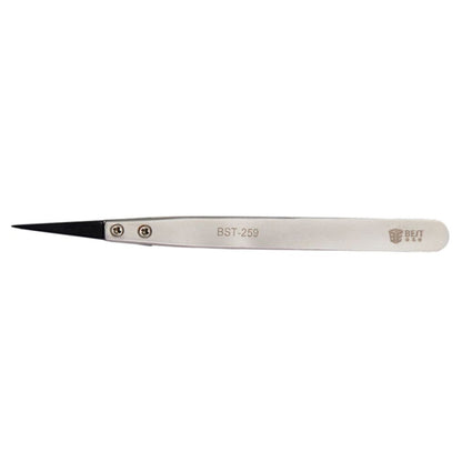 BEST BST-259 Stainless Steel Snti Static Tweezer, BST-259