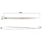 BEST BST-Q1 Brushed stainless steel tweezers, BST-Q1