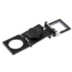 Mini Desk Style 10x Magnification Loupe Metal Antique Magnifier, Mini Desk Style