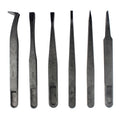 JF-S6in1 6 in 1 Anti-static Carbon Fiber Straight and Curved Tip Tweezers, JF-S 6 in 1