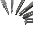 JF-S6in1 6 in 1 Anti-static Carbon Fiber Straight and Curved Tip Tweezers, JF-S 6 in 1