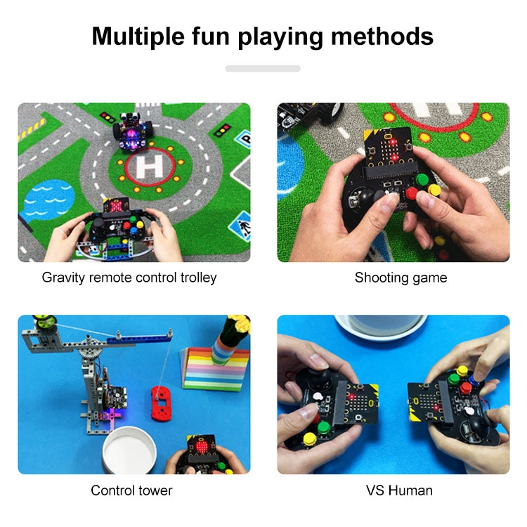 Yahboom Microbit  Basic Game Handle Board, Compatible with Micro:bit V2/1.5 Board, without Micro:bit V2/1.5 Board, Basic Game Handle Board