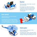 Yahboom 16 in 1 Building:bit Super Kit Programmable Building Block Kit Compatible with BBC Micro:bit V1.5/ V2 Board, without micro:bit, Super Kit