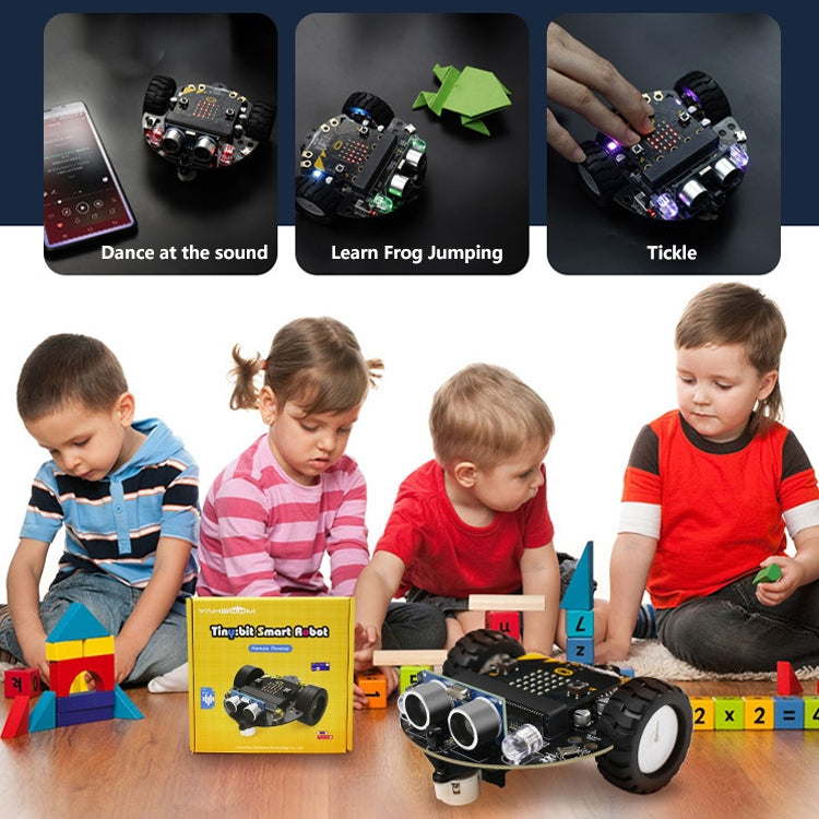 Yahboom Tinybit Smart Robot Car Compatible with Micro:bit V2/1.5 board, without Micro:bit V2/V1.5 Board, Tinybit Smart Robot