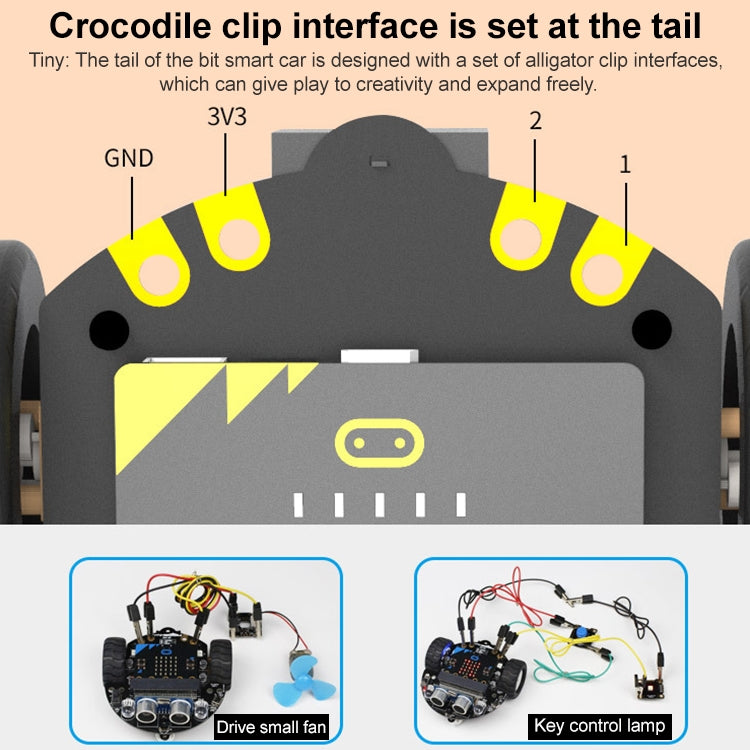 Yahboom Tinybit Smart Robot Car Compatible with Micro:bit V2/1.5 board, without Micro:bit V2/V1.5 Board, Tinybit Smart Robot