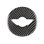 Car Steering Wheel Logo R Chassis Carbon Fiber Decorative Sticker for BMW MINI R55 / R56 / Countryman R60 / Paceman R61, For BMW MINI R55