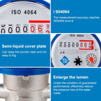 TS-S300E Household Mechanical Rotary-wing Cold Water Meter High-precision Pointer Digital Display Combination Water Meter