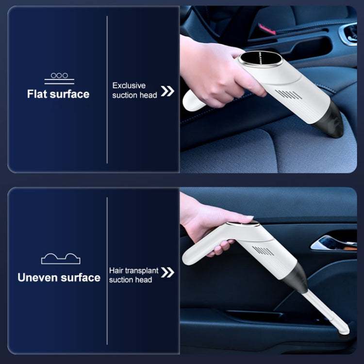 Portable Hand-held Folding Vacuum Cleaner, Folding Grey, Folding White