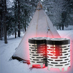 Outdoor Camping Stainless Steel Heater Cover Mini Tent Infrared Heating Stove Cover, Heater Cover