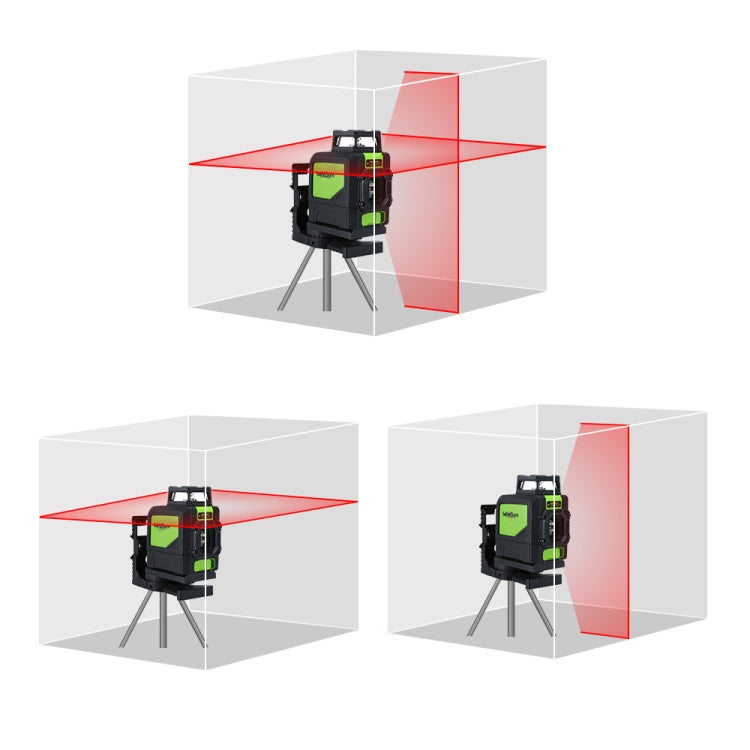 901CR H360 Degrees / V130 Degrees Laser Level Covering Walls and Floors 5 Line Red Beam IP54 Water / Dust proof