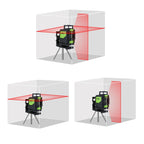 901CR H360 Degrees / V130 Degrees Laser Level Covering Walls and Floors 5 Line Red Beam IP54 Water / Dust proof