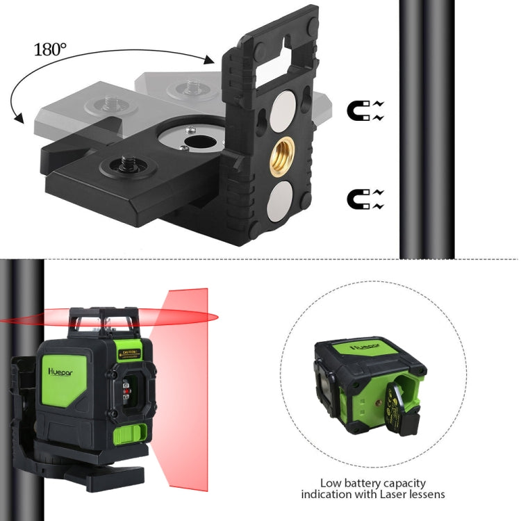 901CR H360 Degrees / V130 Degrees Laser Level Covering Walls and Floors 5 Line Red Beam IP54 Water / Dust proof
