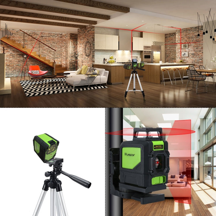 901CR H360 Degrees / V130 Degrees Laser Level Covering Walls and Floors 5 Line Red Beam IP54 Water / Dust proof