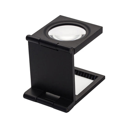 Mini Desk Style 10x Magnification Loupe Metal Antique Magnifier
