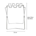 Outdoor Camping Stainless Steel Foldable Garbage Bags Hanger, Size: 58*32 cm