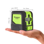 9011R 1V1H 20mW 2 Line Red Beam Laser Level Covering Walls and Floors