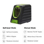 BOX-1R 1V1H 40mW & 10mW 2 Line Red Beam Laser Level Covering Walls and Floors