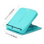 Foldable Stretching Plantar Massage Pedal Standing Body Sculpting Stretching Panels Wedge, Size: 27*30.5cm (Blue-green), Foldable Massage Pedal (Blue-green)
