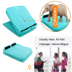 Foldable Stretching Plantar Massage Pedal Standing Body Sculpting Stretching Panels Wedge, Size: 27*30.5cm (Blue-green), Foldable Massage Pedal (Blue-green)