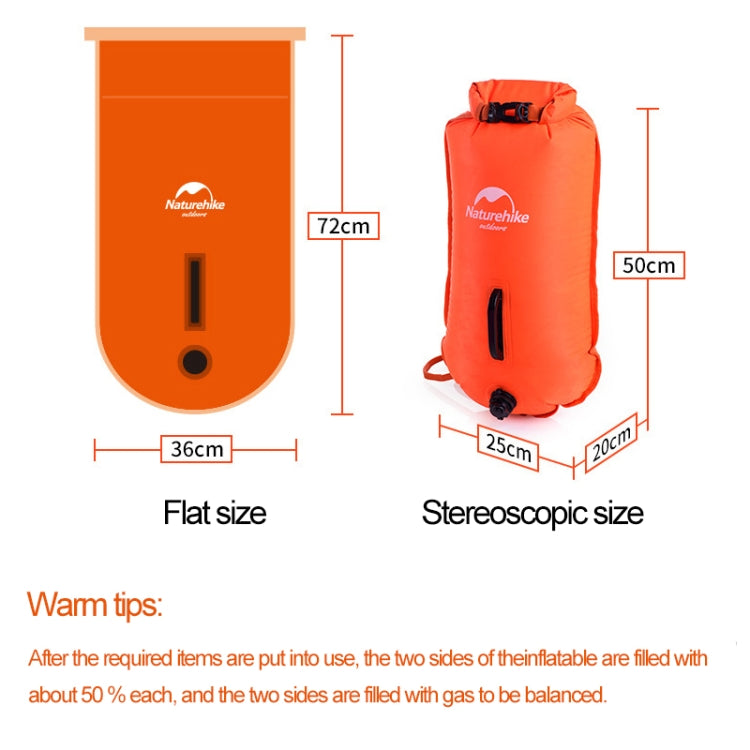 Naturehike NH17S001-G 28L 3-layered Holdall Outdoor Sport Rafting Drift Waterproof Dry Bag