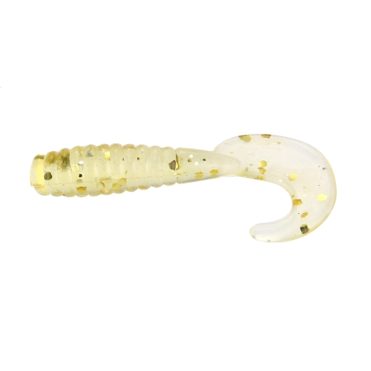 100 PCS Sequins Long Tail Maggots Shape Fishing Lures Artificial Fishing Bait, Length: 3.5cm, Sequins Long Tail Maggots Shape