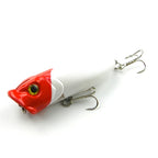 HENGJIA Plastic Artificial Fishing Lures Popper Bionic Fishing Bait with Hooks, Length: 6.5 cm, Random Color Delivery, Length: 6.5cm