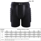 WOLFBIKE Adult  Skiing Skating Snowboarding Protective Gear Outdoor Sports Hip Padded Shorts, Size : M, Size : M