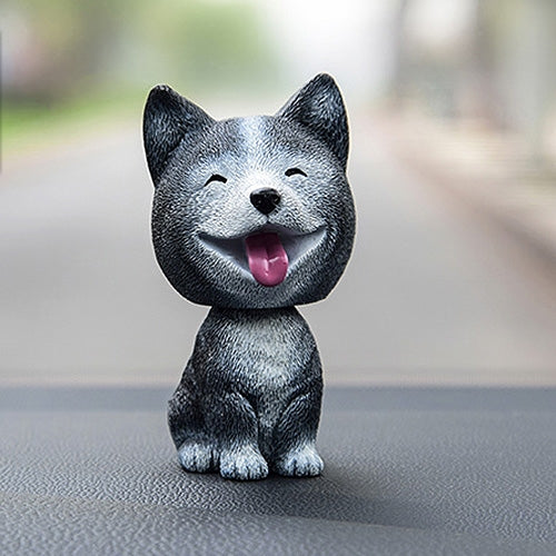 Shaking Head Dog Car Ornaments Resins Lovely Cartoon Dog New Year Gifts with Double-sided Adhesive Tape, Husky Dog Cartoon Dog, Corgi Dog Cartoon Dog, White Teddy Cartoon Dog, Brown Teddy Cartoon Dog, Yellow Teddy Cartoon Dog, Pomeranian Cartoon Dog   ...