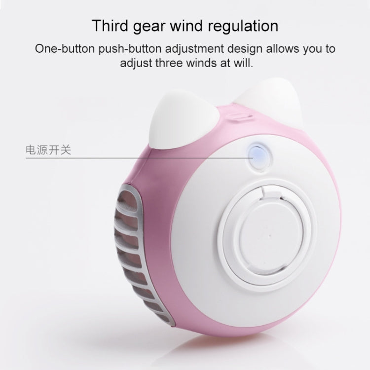LORDNINO SBF003 3W USB Charging Portable Electric Fan with Magnetic Wristband, 3 Speed Control