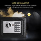 17E Home Mini Electronic Security Lock Box Wall Cabinet Safety Box with Coin-operated Function