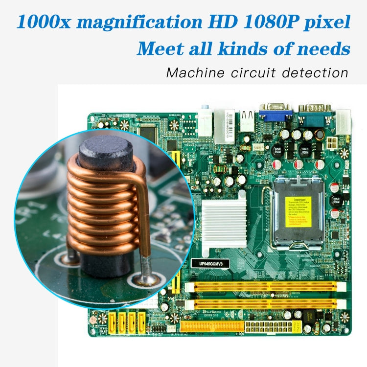 F210 HD 1080P WIFI 1000X Magnification Digital Microscope with 8 LED Light, F210 Silver