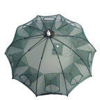 10 Holes Automatic Foldable Fishing Net Nylon Shrimp Crab Minnow Trap Fish Cast Net Fishing Tackle, 10 Holes