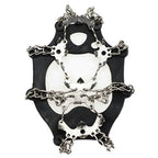 One Pair 19 Teeth Anti-Slip Ice Gripper Hiking Climbing Chain Shoes Covers, Size: M, 19 Teeth Size:M(Black), 19 Teeth Size:M(Orange)