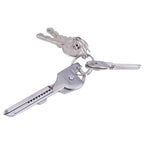 SWISS+TECH Stainless Steel 6 in 1 Multi-function Outdoor Key Chain, Foldable Mini Tools Key Ring