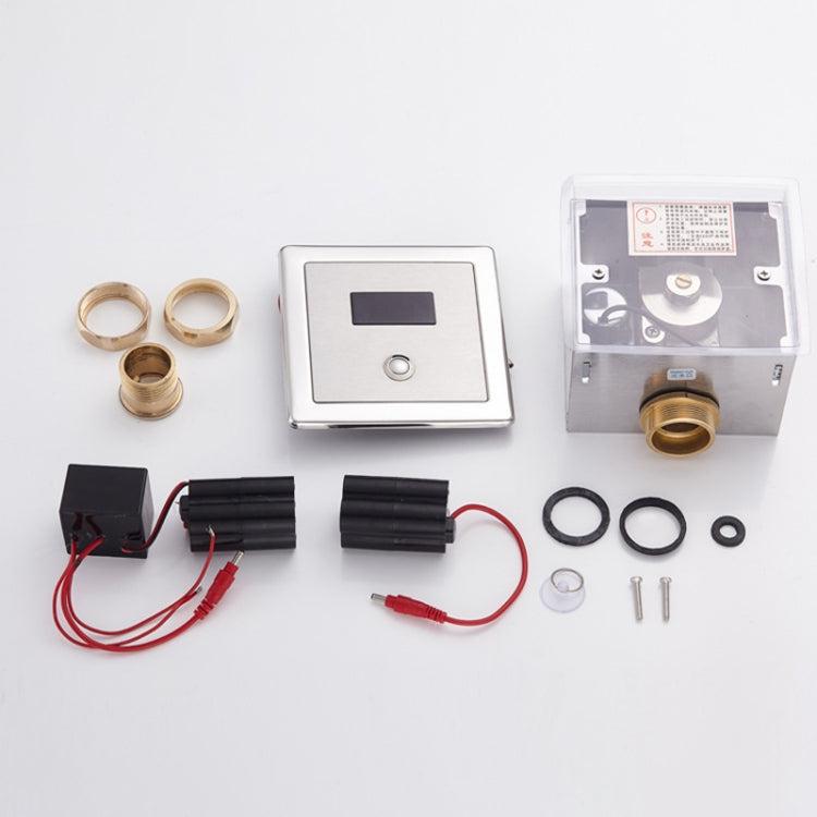 Recessed Wall in Type Flush Valve for Auto-induction Toilet, with Automatic and Manual Function DC AC, Automatic & Manual DC AC