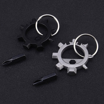 Multi-function Portable Outdoor Key Chain Screwdriver Bicycle Repair Tools, Screwdriver (Silver), Screwdriver (Black)
