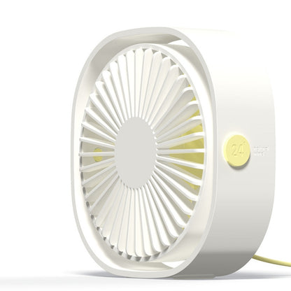 360 Degree Rotation  Wind 3 Speeds Mini USB Desktop Fan, Desktop Fan