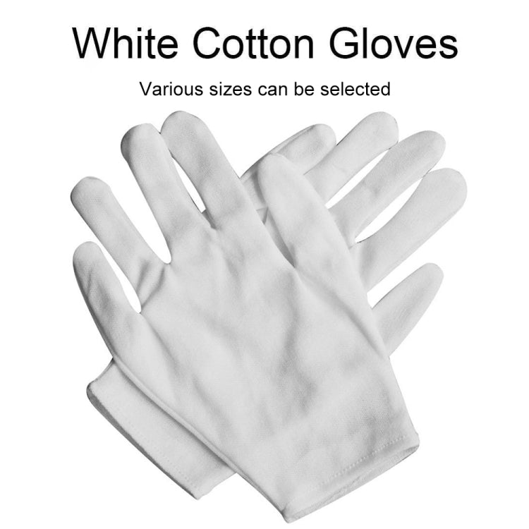 12 Pairs Pure Cotton Working Gloves, Medium Thick Size：XL, Medium Thick, Size：XL