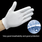 12 Pairs Labor Insurance Work Gloves, Cotton Single-sided, Cotton Single-sided