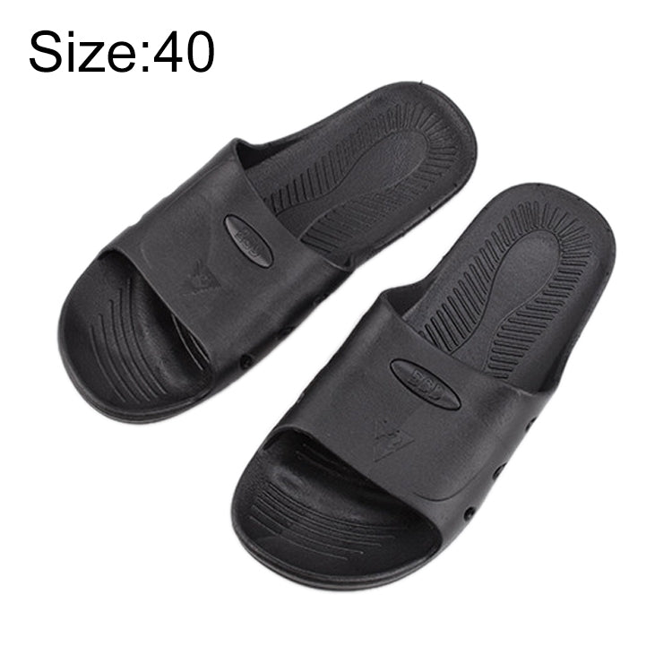 Anti-static Anti-skid Six-hole Slippers, Size: 40, Size: 40 (Black), Size: 42 (Black)