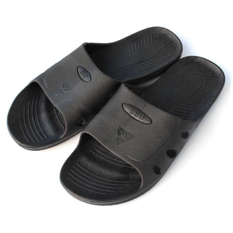 Anti-static Anti-skid Six-hole Slippers, Size: 40, Size: 40 (Black), Size: 42 (Black)