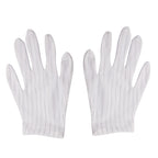 10 Pairs Anti-static Stripe Plastic Gloves, Size：Free Size, Plastic Gloves