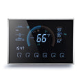 BHP-8000-WIFI-SS 3H2C Smart Home Heat Pump Round Room Brushed Mirror Housing Thermostat with WiFi, AC 24V, with WiFi