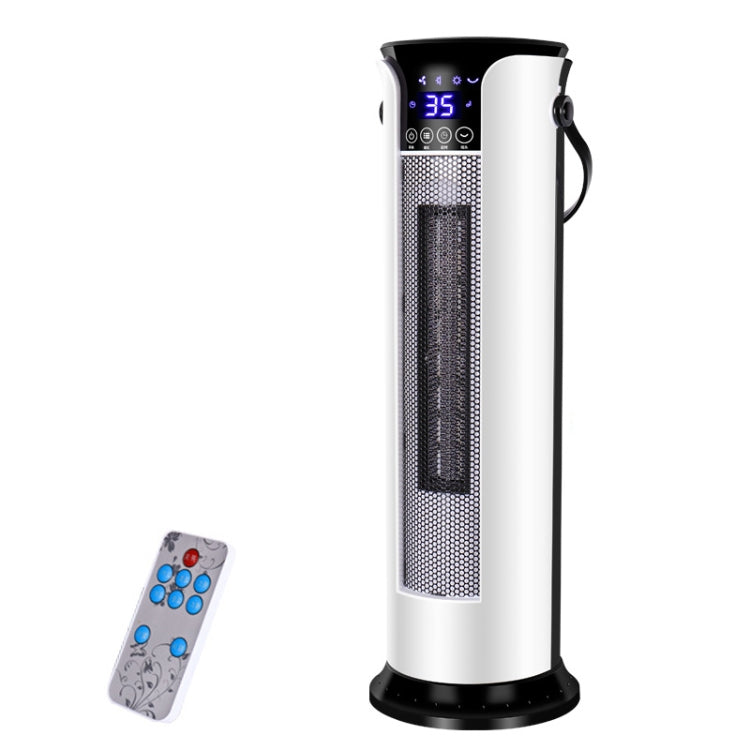 Household Shaking Head Vertical Tower Fan Radiator Warmer Electric Heater Warm Air Blower, Remote Control Version, Remote Control Version