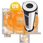 Household Shaking Head Vertical Tower Fan Radiator Warmer Electric Heater Warm Air Blower, Remote Control Version, Remote Control Version